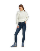 Side view Jean Blue Chelsea Boots - Calf Leather Zero Drop | Bespoky