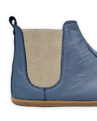 Side view Jean Blue Chelsea Boots - Calf Leather Zero Drop | Bespoky