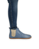 Close-up calf leather - Jean Blue Chelsea Boots Detail | Bespoky