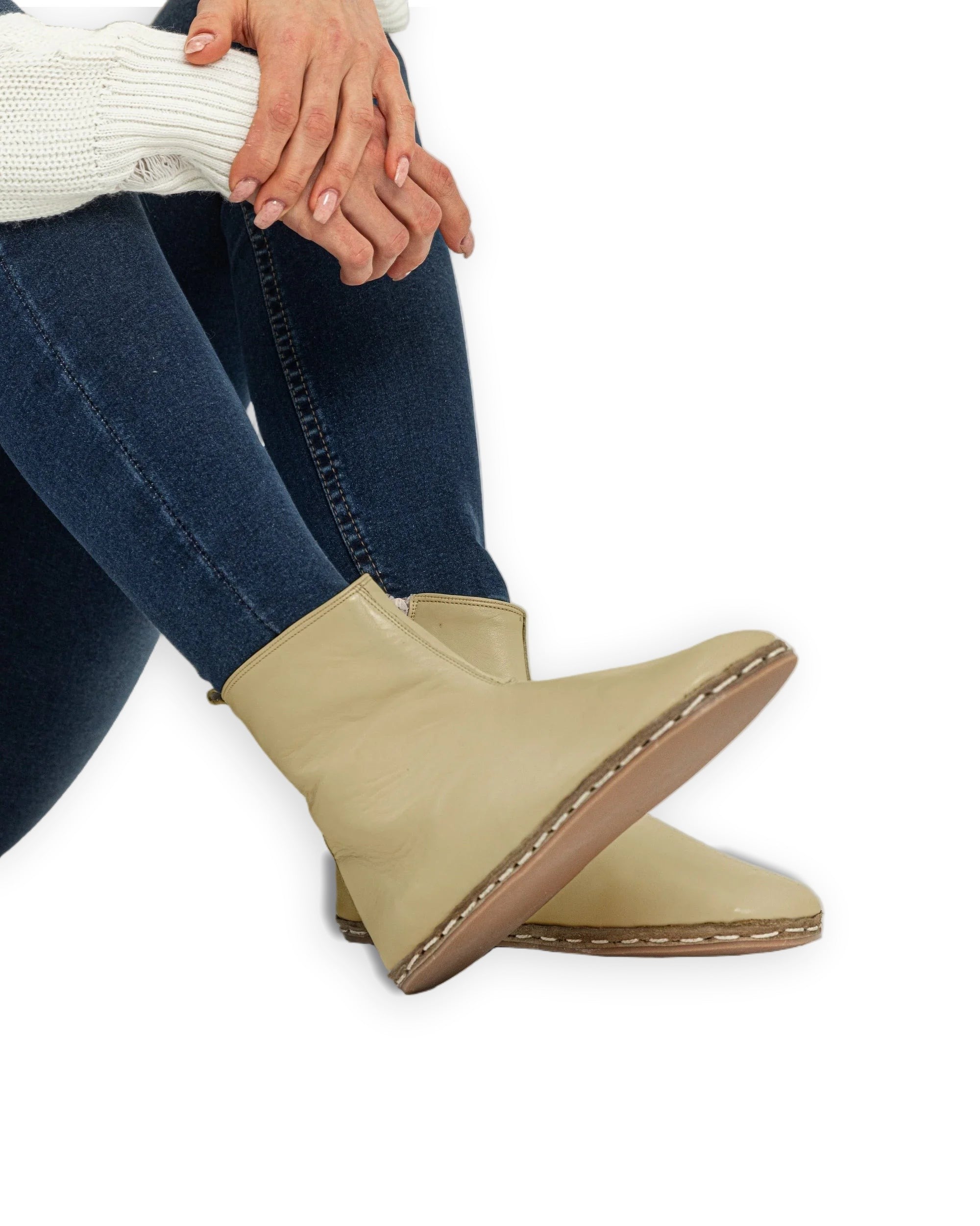 Men's Yellow Chelsea Boots - Handcrafted Calf Leather Wide Toe Box | Bespoky