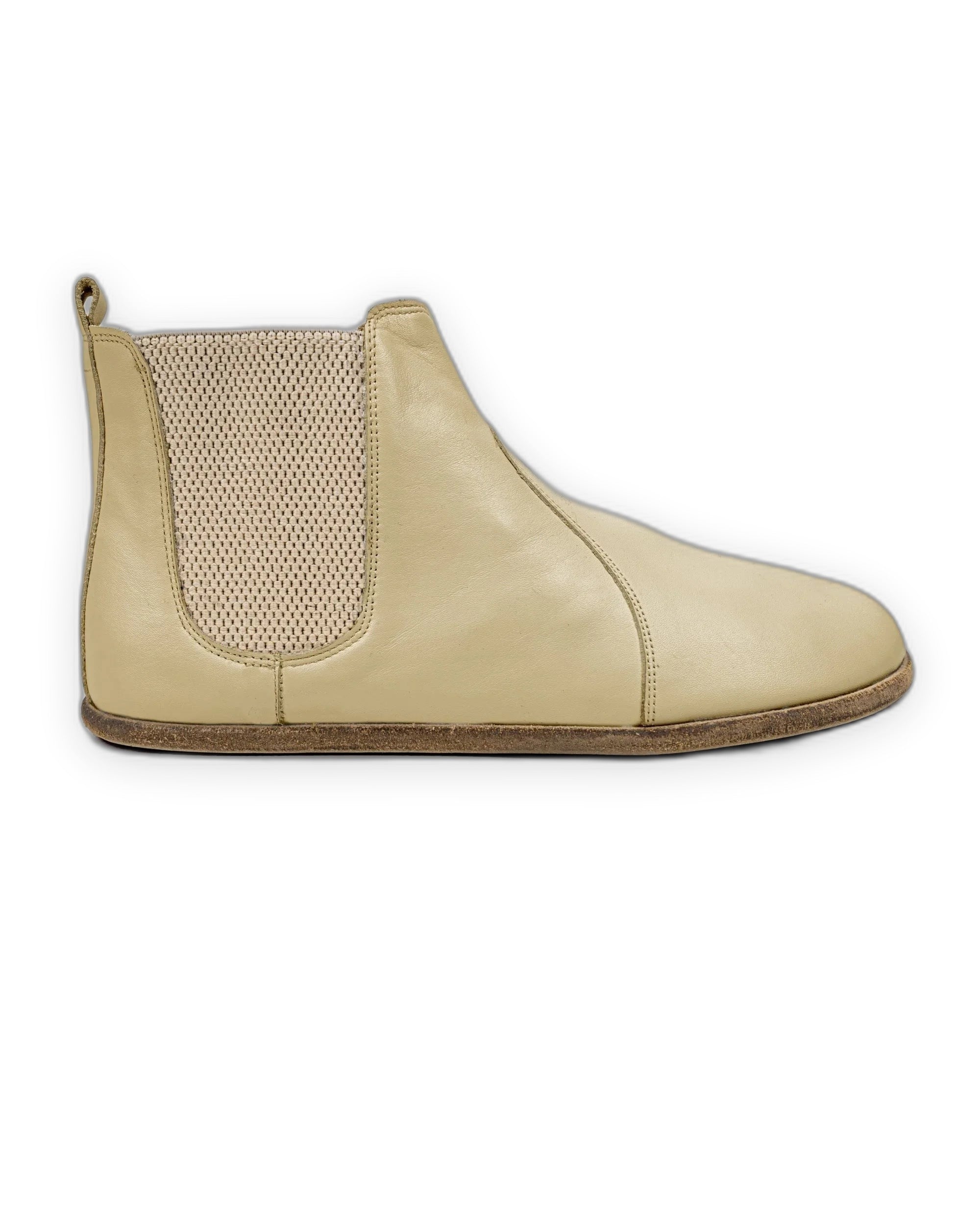 Detail Yellow Chelsea Boots - Handcrafted Calf Leather Turkey | Bespoky