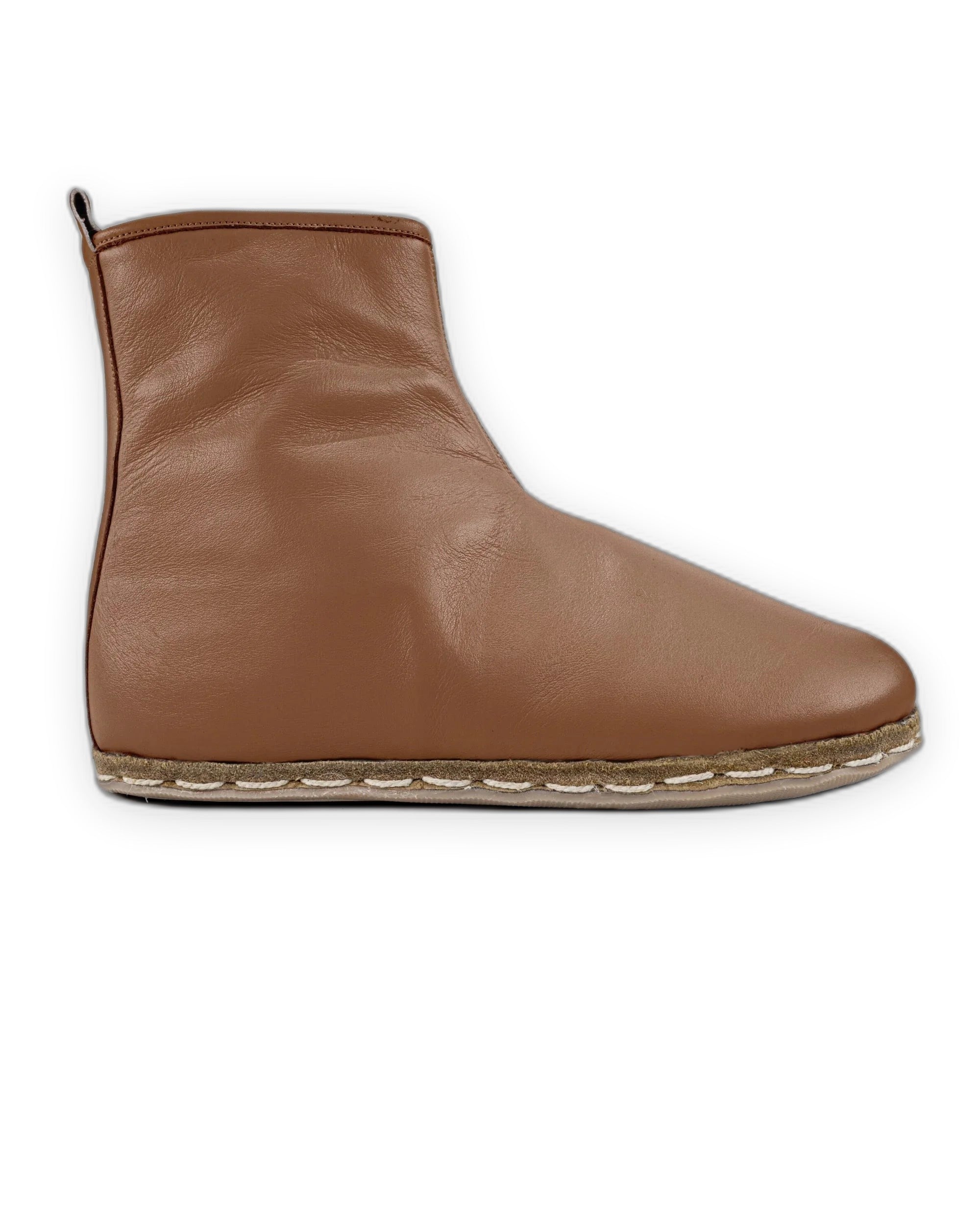 Detail Tan Chelsea Boots - Handcrafted Calf Leather Turkey | Bespoky