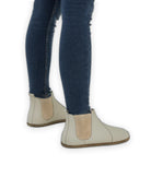 Detail Lucas Beige Chelsea Boots - Handcrafted Calf Leather Turkey | Bespoky
