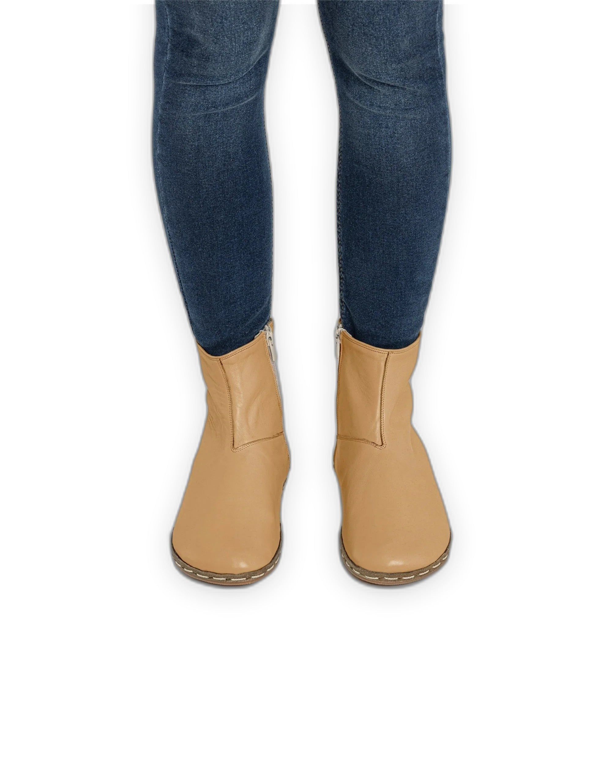 Top view Melon Yellow Chelsea Boots - Handcrafted Calf Leather | Bespoky
