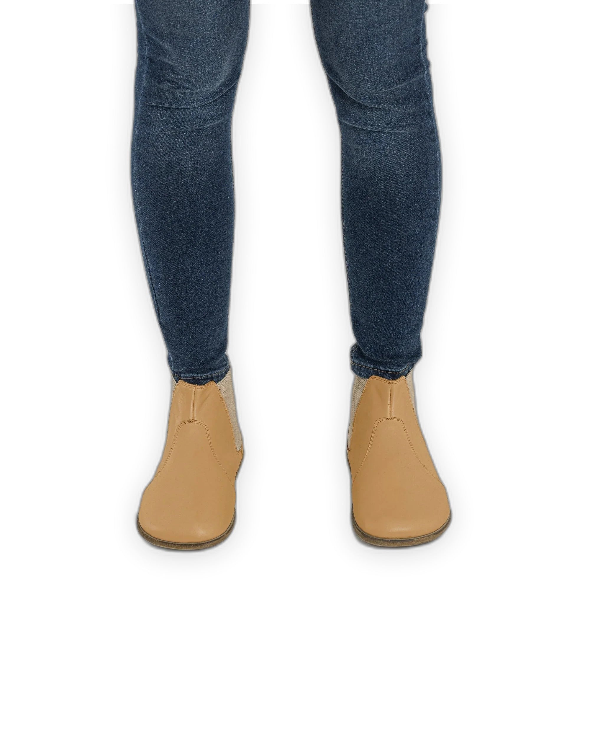 Close-up calf leather - Melon Yellow Chelsea Boots Detail | Bespoky