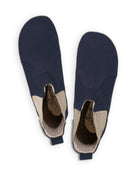 Side view Navy Nubuck Chelsea Boots - Calf Leather Zero Drop | Bespoky