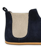 Top view Navy Suede Chelsea Boots - Handcrafted Calf Leather | Bespoky