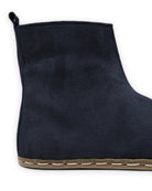 Top view Navy Suede Chelsea Boots - Handcrafted Calf Leather | Bespoky