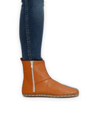 Side view Orange Chelsea Boots - Calf Leather Zero Drop | Bespoky