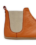 Side view Orange Chelsea Boots - Calf Leather Zero Drop | Bespoky