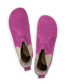 Side view Pink Nubuck Chelsea Boots - Calf Leather Zero Drop | Bespoky