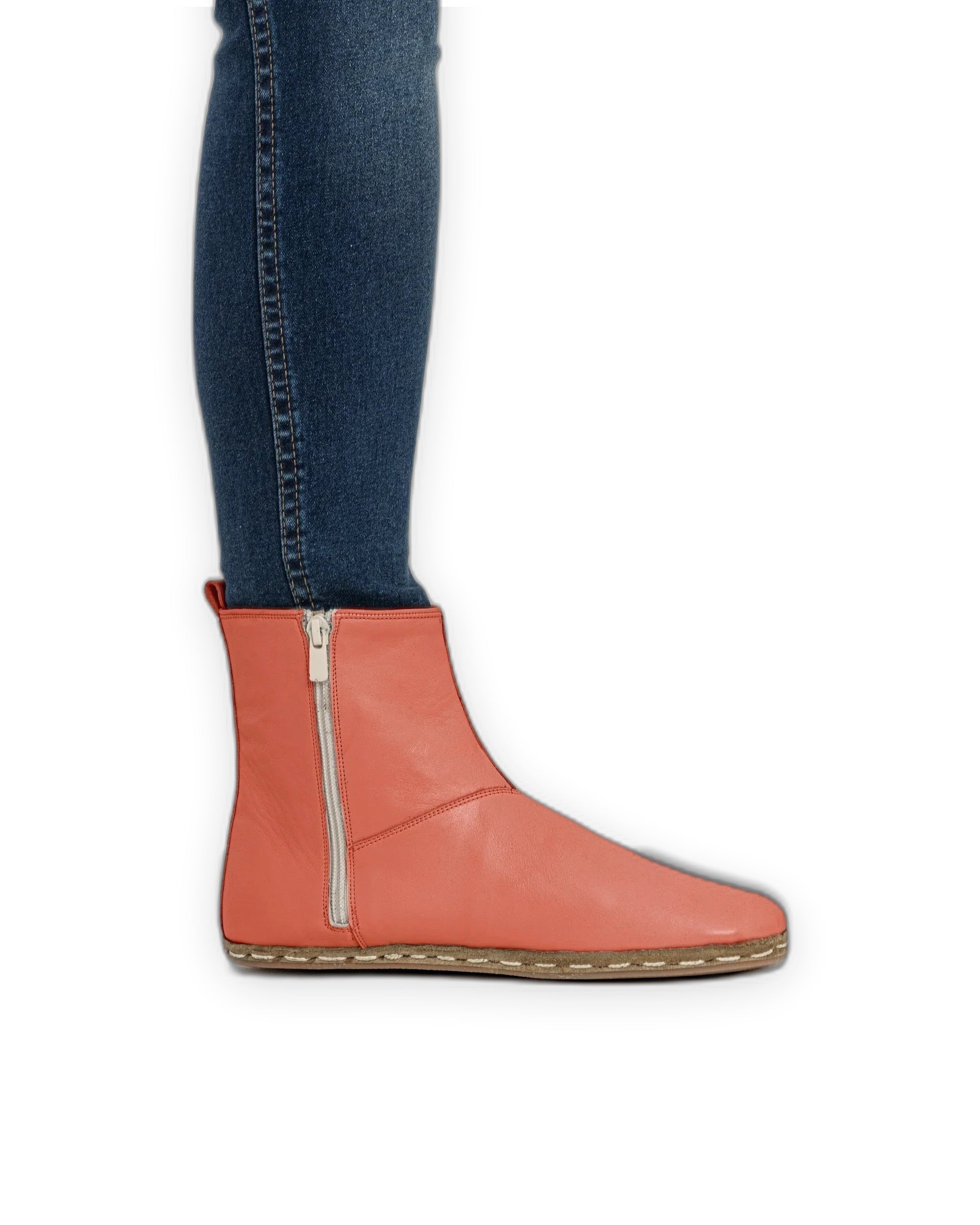 Top view Pomegranate Chelsea Boots - Handcrafted Calf Leather | Bespoky