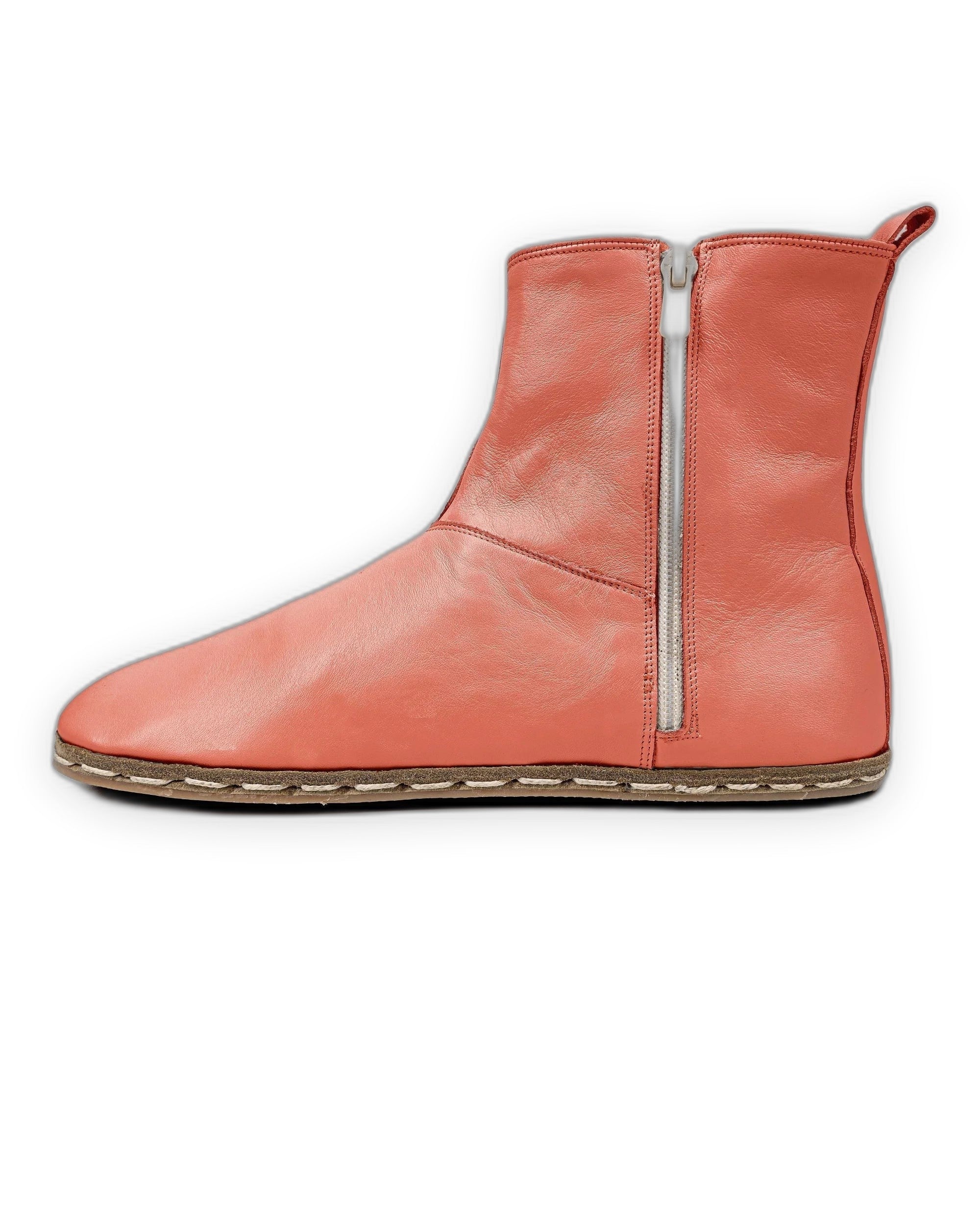 Back view Pomegranate Chelsea Boots - Calf Leather Handcrafted | Bespoky
