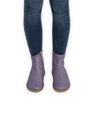 Detail Purple Chelsea Boots - Handcrafted Calf Leather Turkey | Bespoky