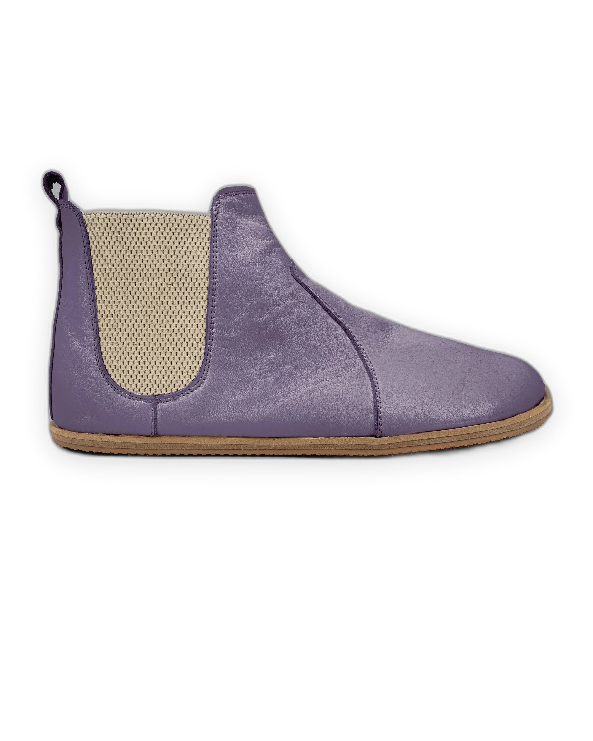 Top view Purple Chelsea Boots - Handcrafted Calf Leather | Bespoky