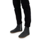 Men's Smoked Nubuck Chelsea Boots - Handcrafted Calf Leather Wide Toe Box | Bespoky