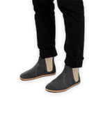 Detail Smoked Nubuck Chelsea Boots - Handcrafted Calf Leather Turkey | Bespoky