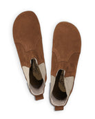 Side view Tan Nubuck Chelsea Boots - Calf Leather Zero Drop | Bespoky