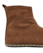 Top view Tan Nubuck Chelsea Boots - Handcrafted Calf Leather | Bespoky