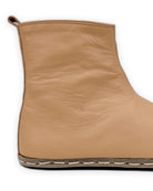 Back view Undyed Chelsea Boots - Calf Leather Handcrafted | Bespoky