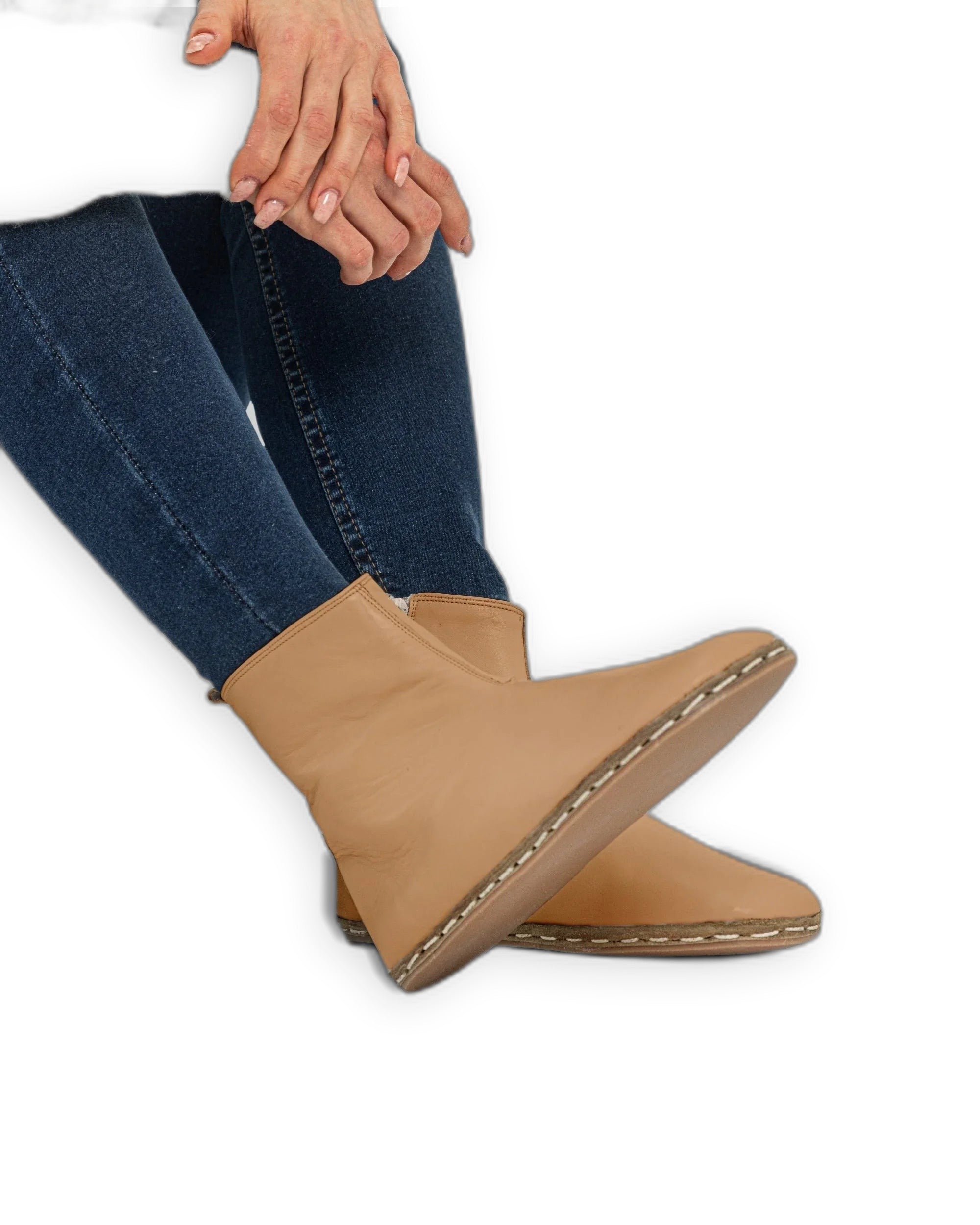 Men's Undyed Chelsea Boots - Handcrafted Calf Leather Wide Toe Box | Bespoky