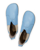 Side view Baby Blue Chelsea Boots - Calf Leather Zero Drop | Bespoky