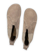 Side view Beige Chelsea Boots - Calf Leather Zero Drop | Bespoky