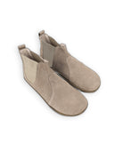 Women's Beige Chelsea Boots - Handcrafted Calf Leather Wide Toe Box | Bespoky