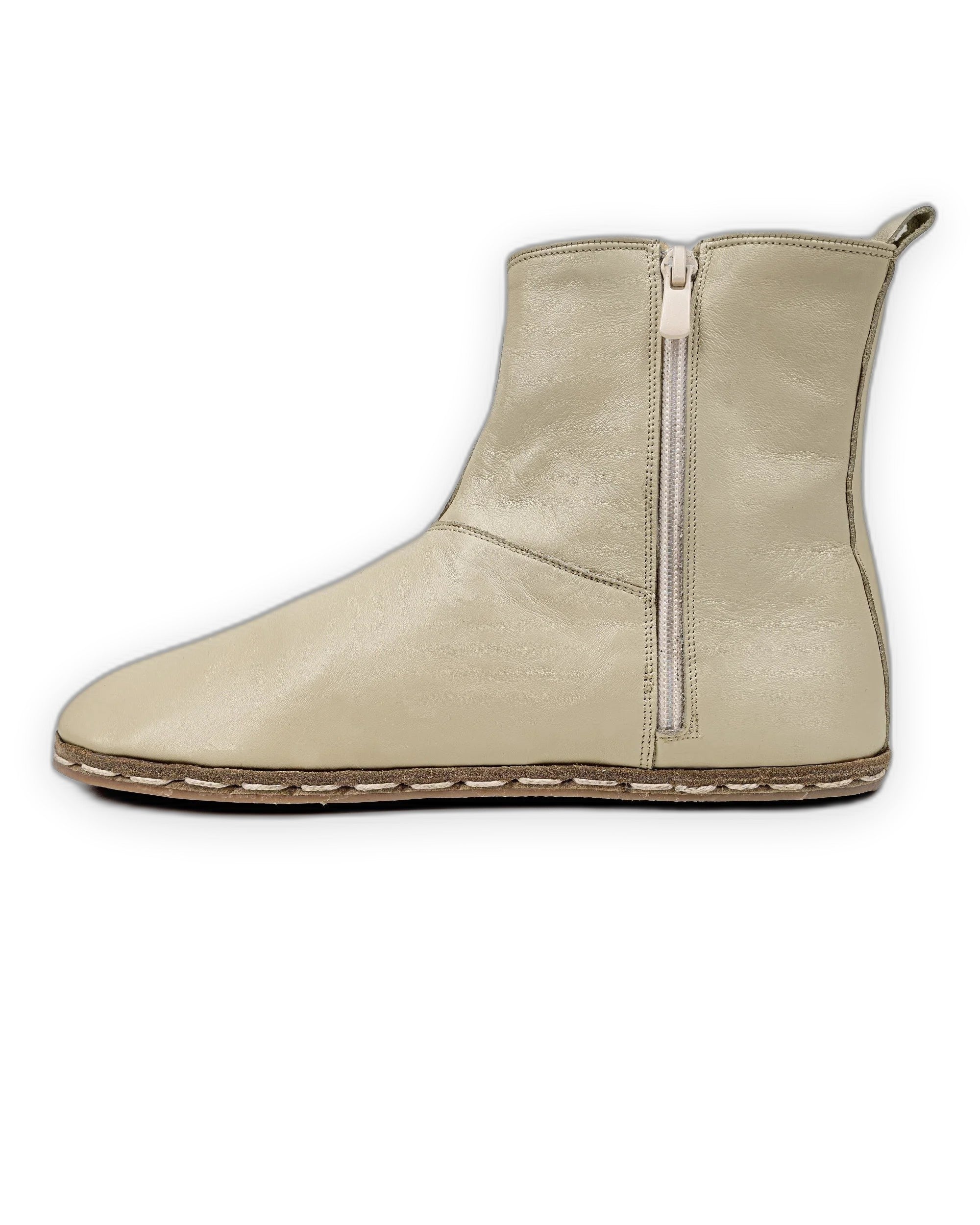 Top view Beige Chelsea Boots - Handcrafted Calf Leather | Bespoky