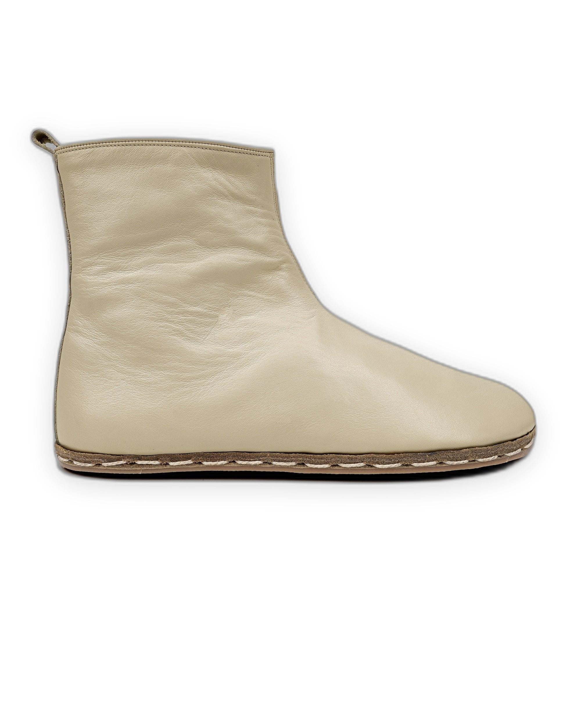 Detail Beige Chelsea Boots - Handcrafted Calf Leather Turkey | Bespoky