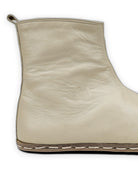 Back view Beige Chelsea Boots - Calf Leather Handcrafted | Bespoky