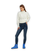 Top view Blue Chelsea Boots - Handcrafted Calf Leather | Bespoky