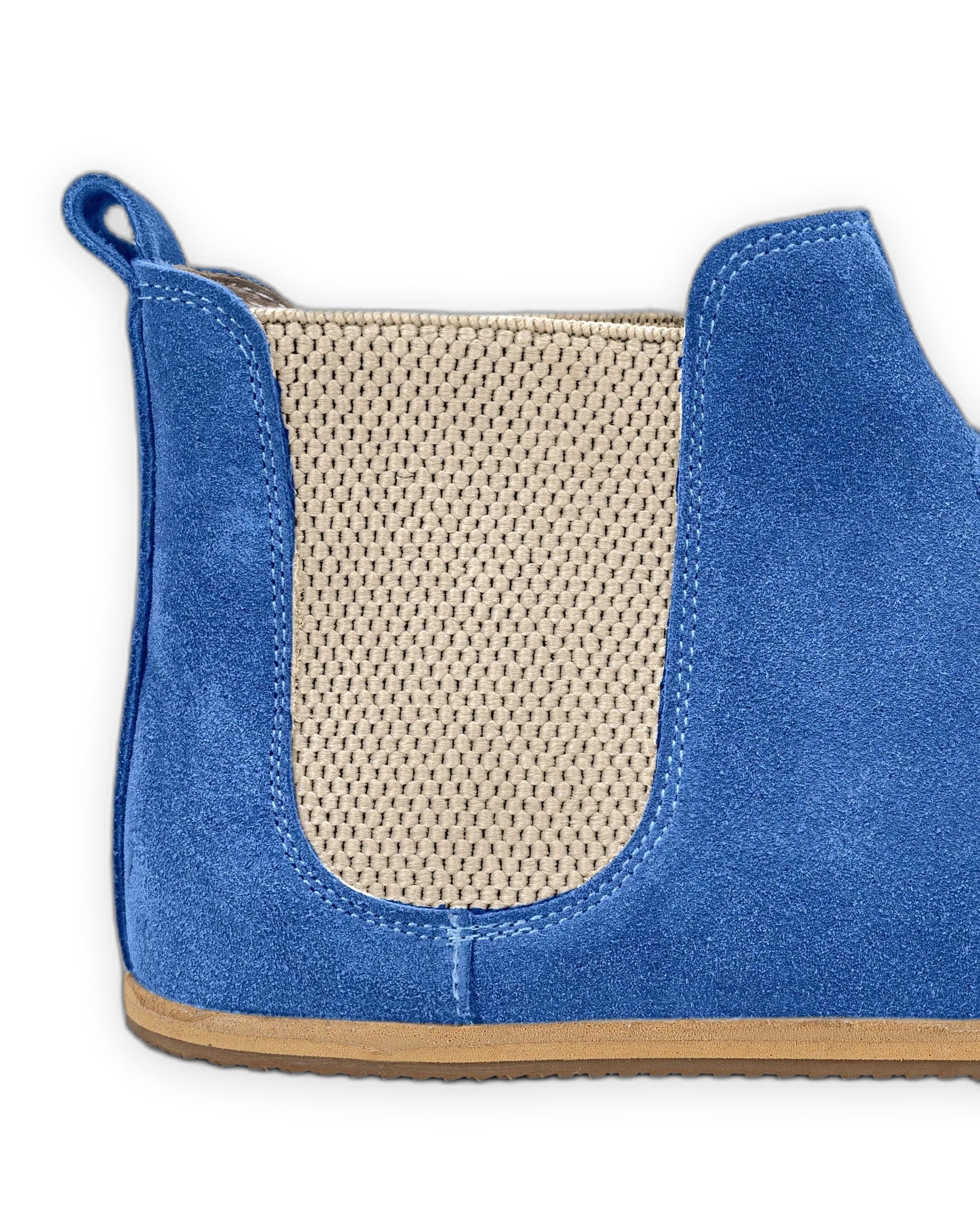 Top view Blue Chelsea Boots - Handcrafted Calf Leather | Bespoky