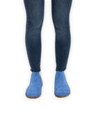 Detail Blue Chelsea Boots - Handcrafted Calf Leather Turkey | Bespoky
