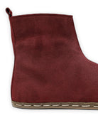 Top view Burgundy Chelsea Boots - Handcrafted Calf Leather | Bespoky