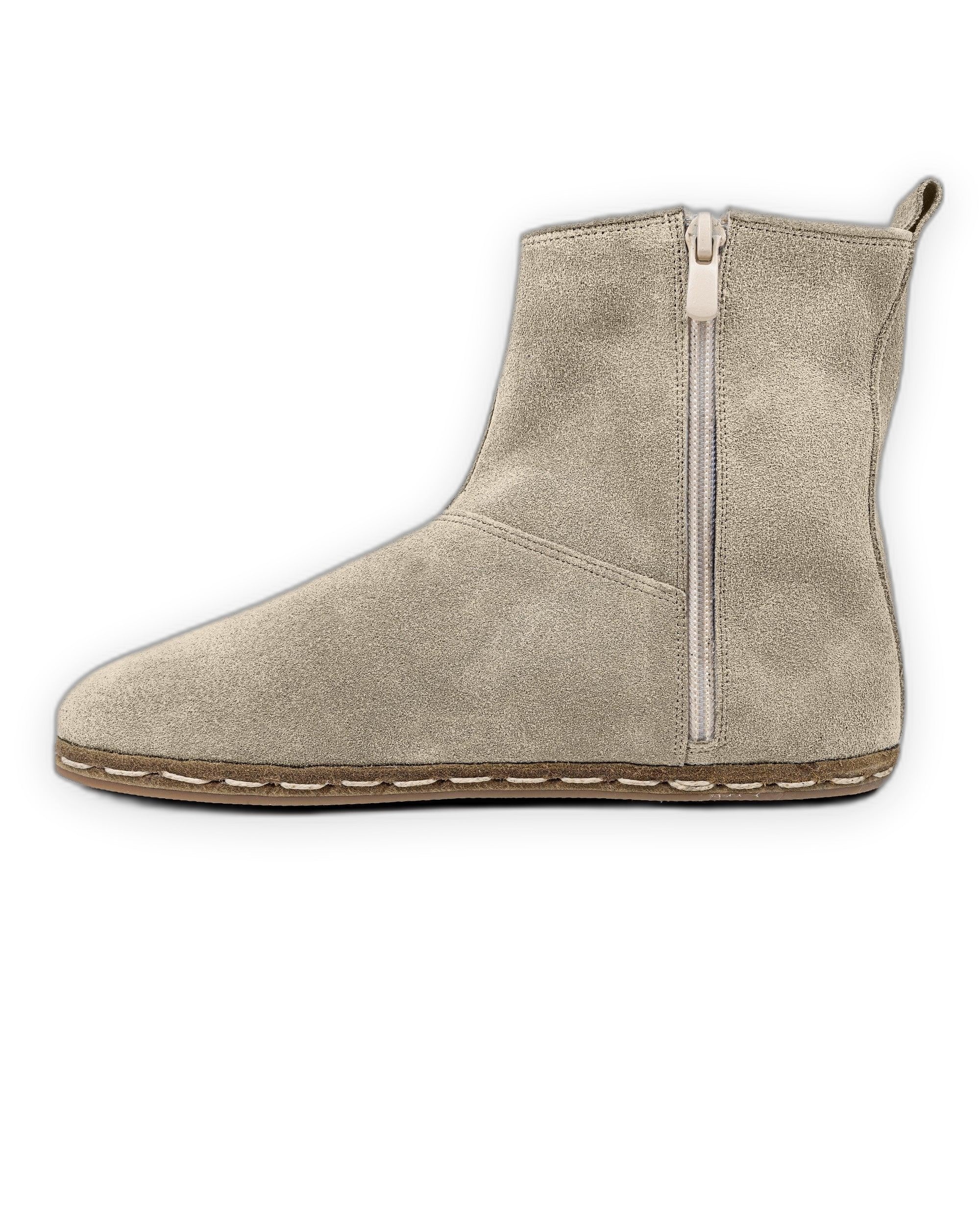 Top view Cream Chelsea Boots - Handcrafted Calf Leather | Bespoky