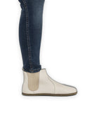 Detail Cream Chelsea Boots - Handcrafted Calf Leather Turkey | Bespoky
