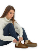 Close-up calf leather - Dark Tan Chelsea Boots Detail | Bespoky