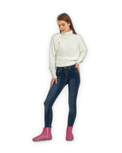 Back view Fuchsia Chelsea Boots - Calf Leather Handcrafted | Bespoky
