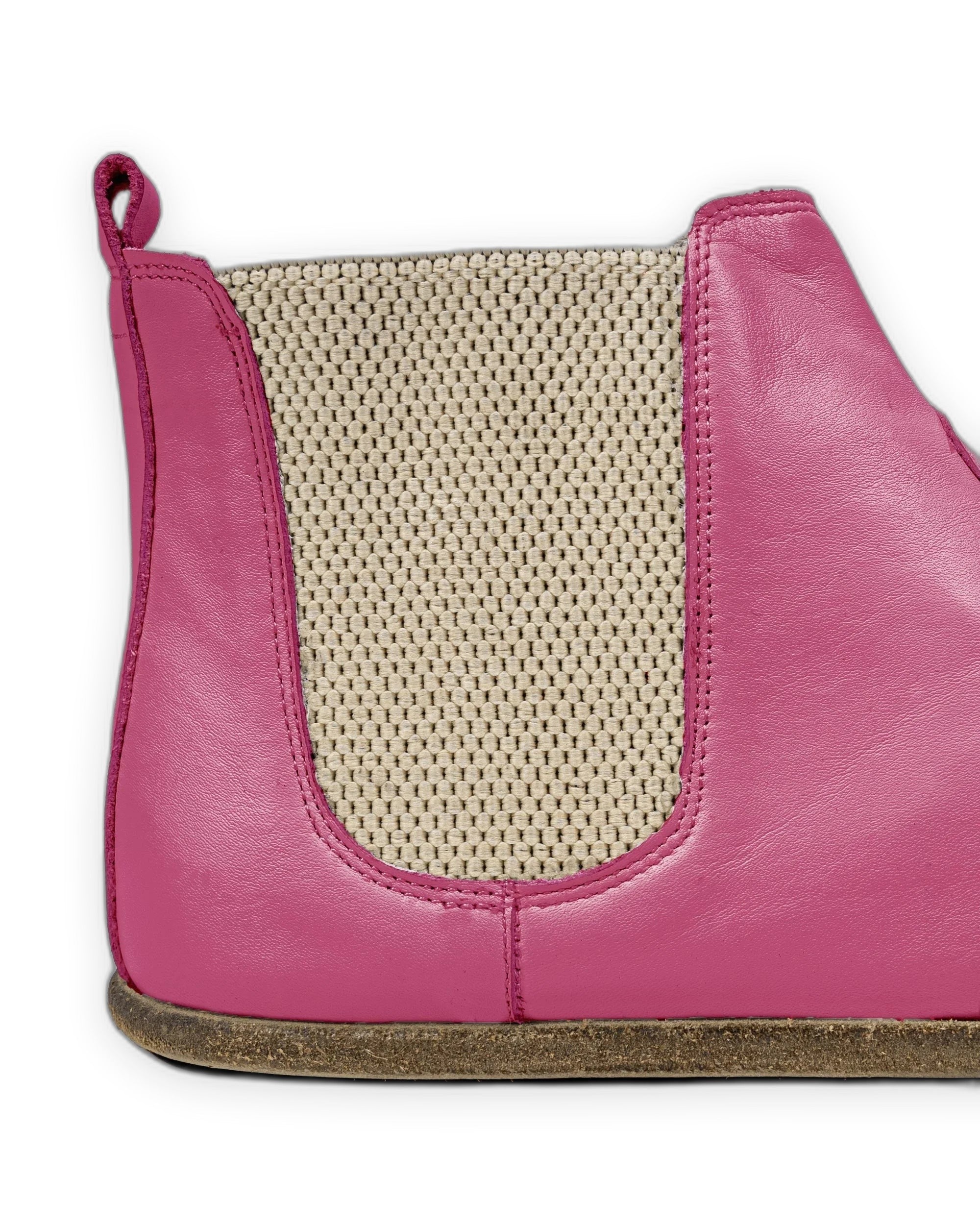 Top view Fuchsia Chelsea Boots - Handcrafted Calf Leather | Bespoky