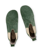 Side view Green Chelsea Boots - Calf Leather Zero Drop | Bespoky