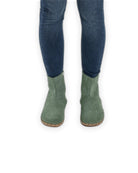 Detail Green Chelsea Boots - Handcrafted Calf Leather Turkey | Bespoky