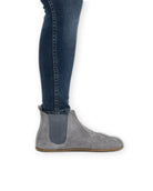 Back view Grey Chelsea Boots - Calf Leather Handcrafted | Bespoky