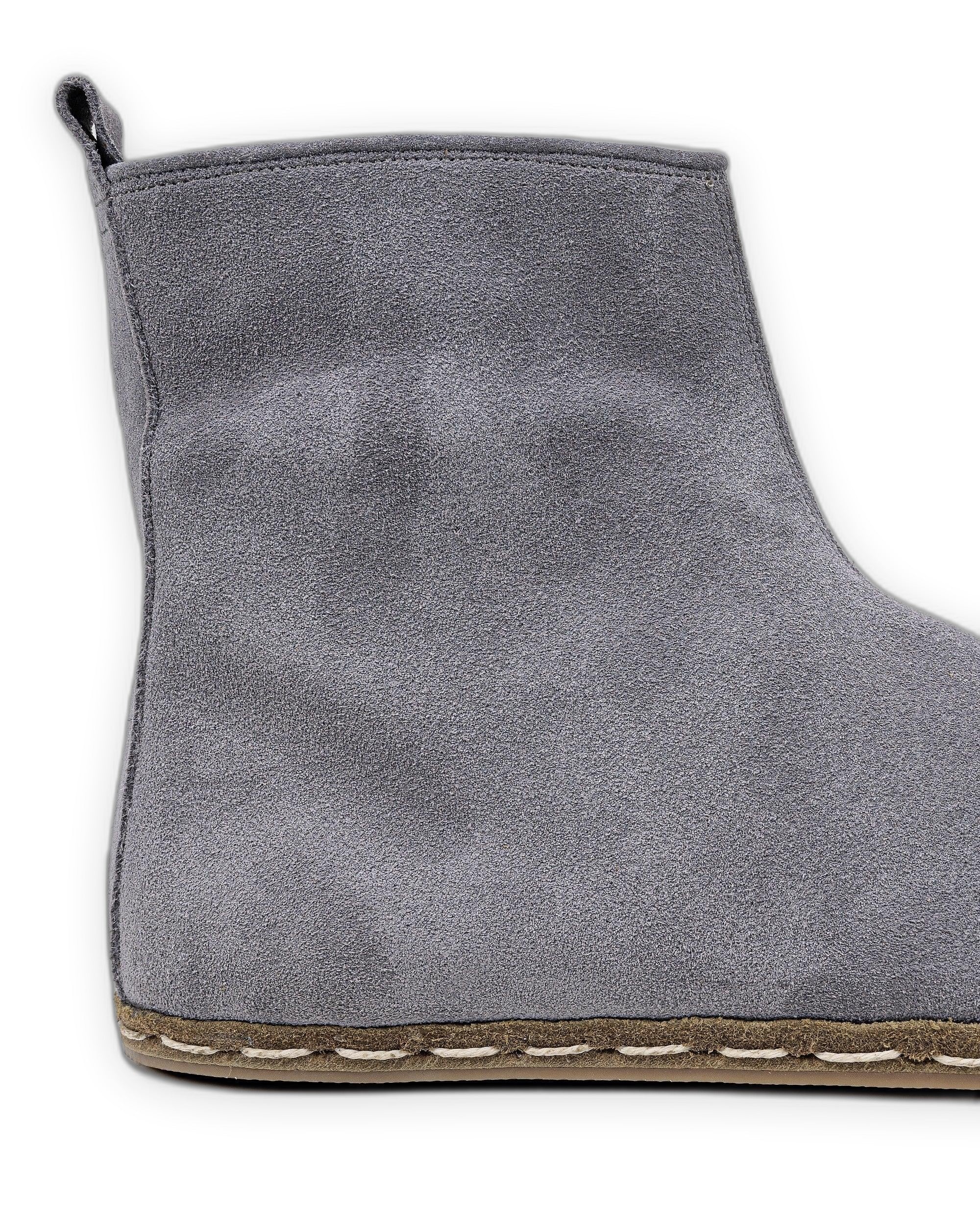 Top view Grey Chelsea Boots - Handcrafted Calf Leather | Bespoky