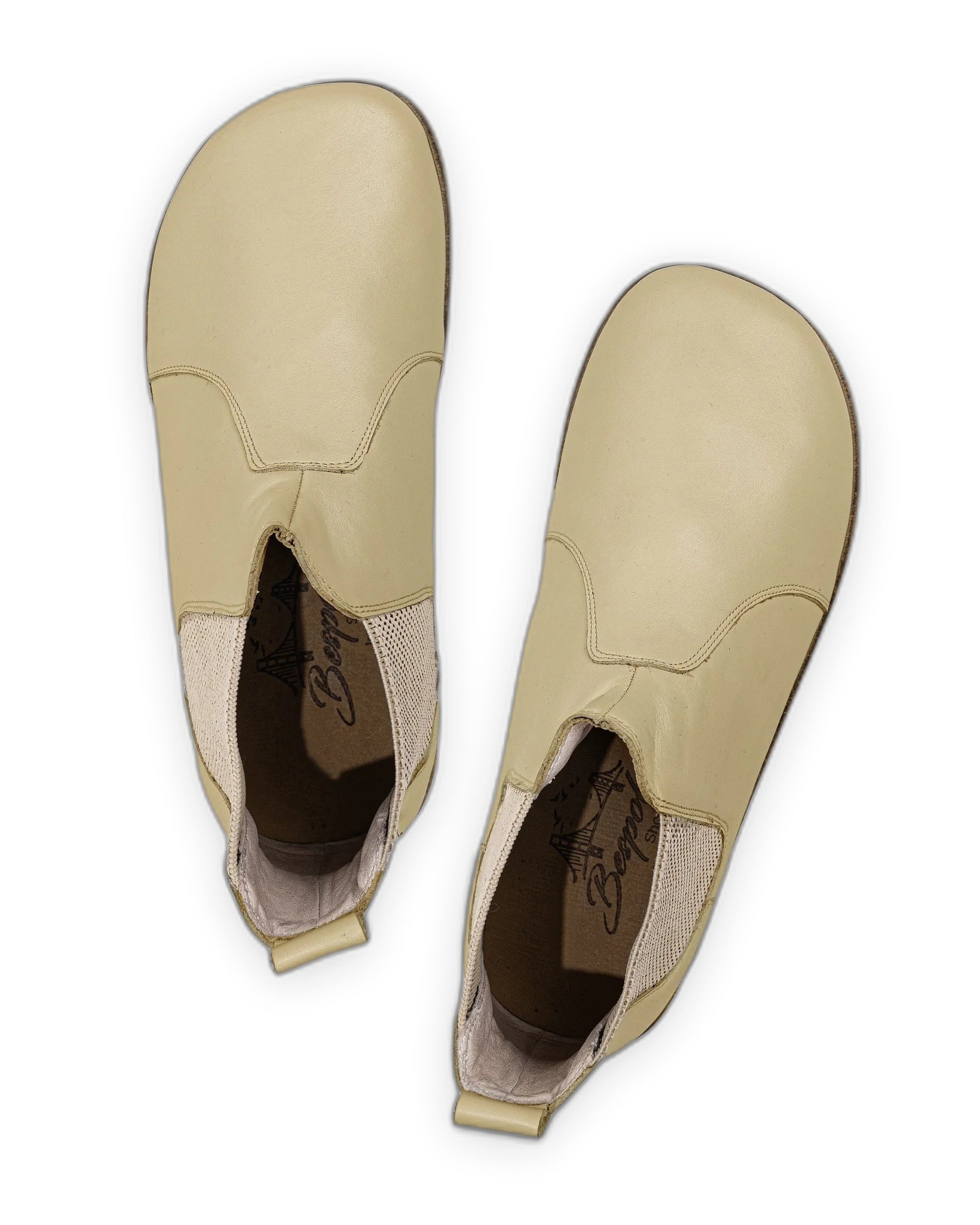 Side view Yellow Chelsea Boots - Calf Leather Zero Drop | Bespoky