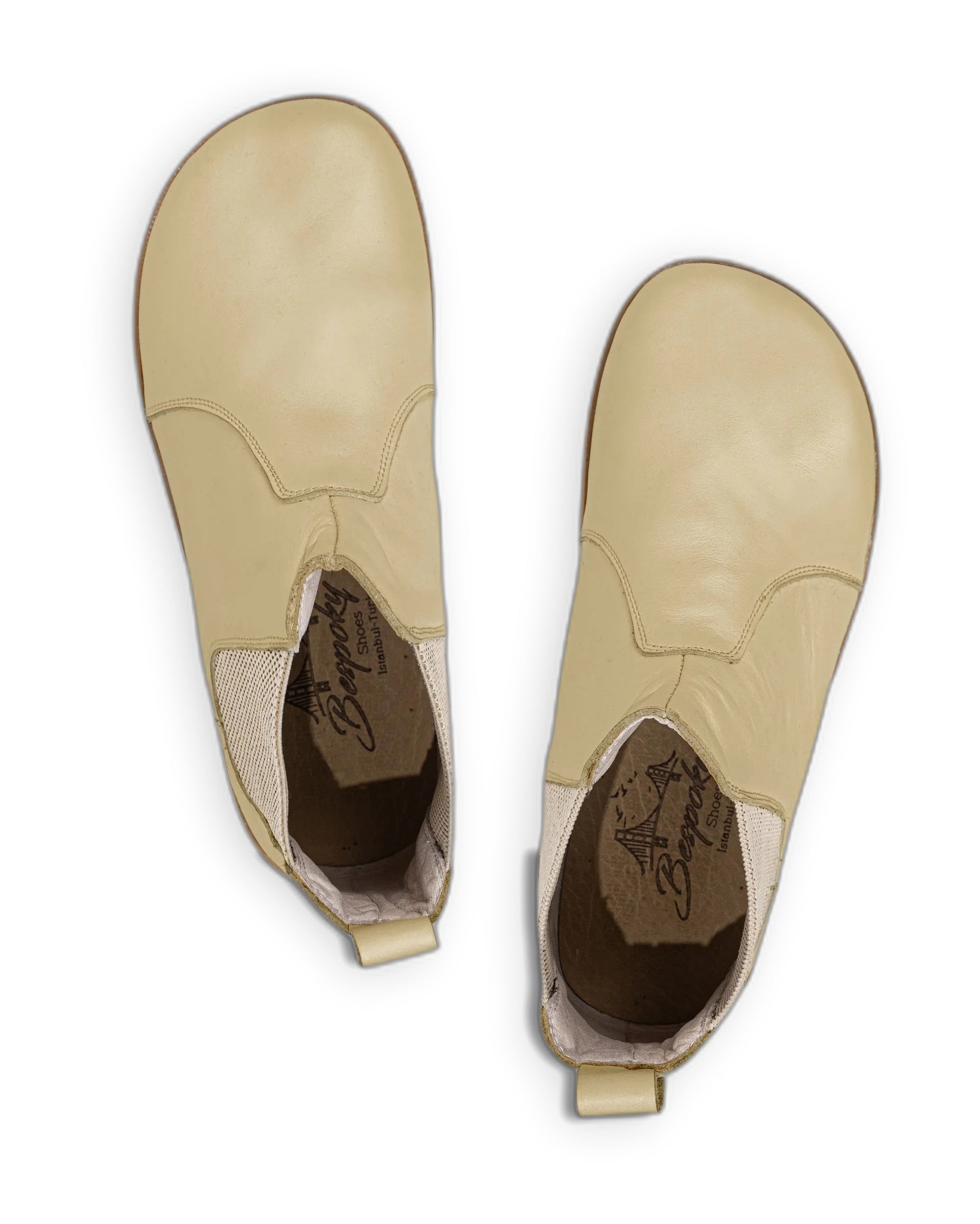 Side view Yellow Chelsea Boots - Calf Leather Zero Drop | Bespoky