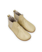 Women's Yellow Chelsea Boots - Handcrafted Calf Leather Wide Toe Box | Bespoky