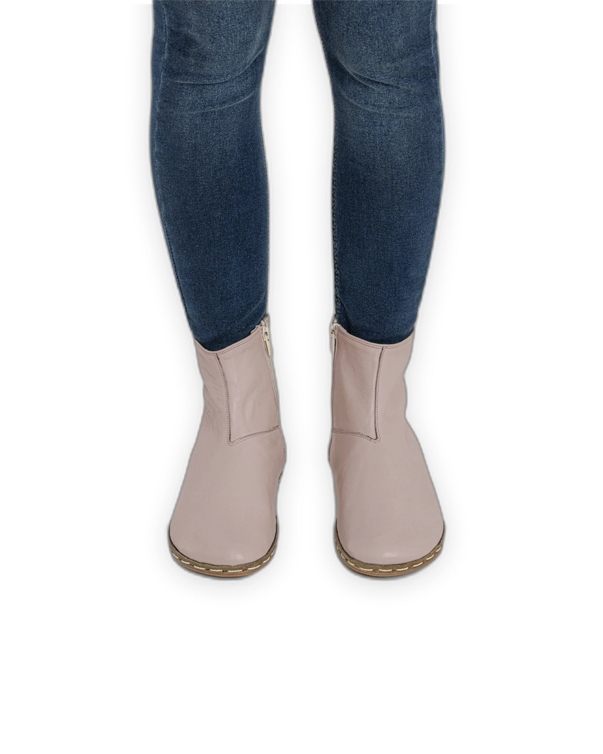 Detail Pink Chelsea Boots - Handcrafted Calf Leather Turkey | Bespoky
