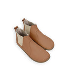 Women's Tan Chelsea Boots - Handcrafted Calf Leather Wide Toe Box | Bespoky