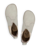Side view Lucas Beige Chelsea Boots - Calf Leather Zero Drop | Bespoky
